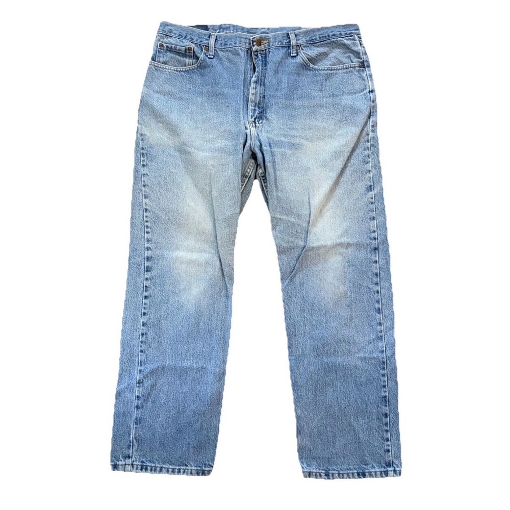 Wrangler Men's Premium Regular Fit Jeans Size 40x30 Blue Midweight Stretch Pants